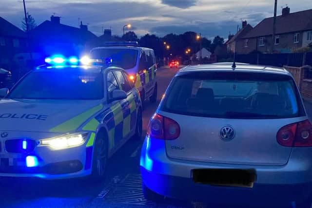 Police arrested the driver of a silver Volkswagen Golf in Malton