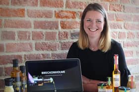 Marketing manager Jennie Palmer with the new Breckenholme website.
