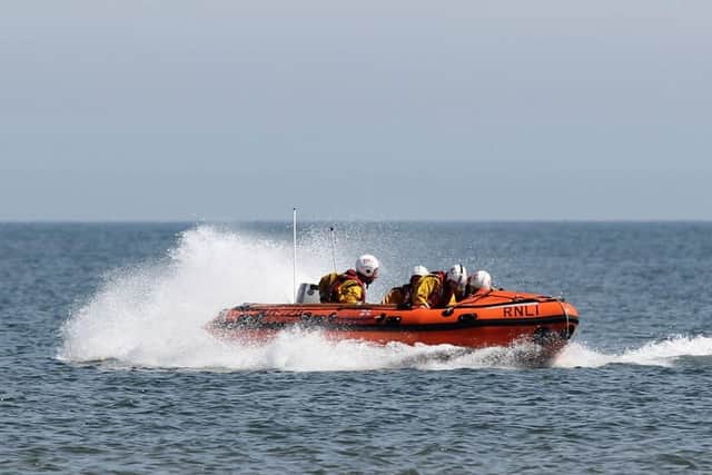 Inflatable blew out to sea