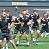 Scarborough Athletic in pre-season training