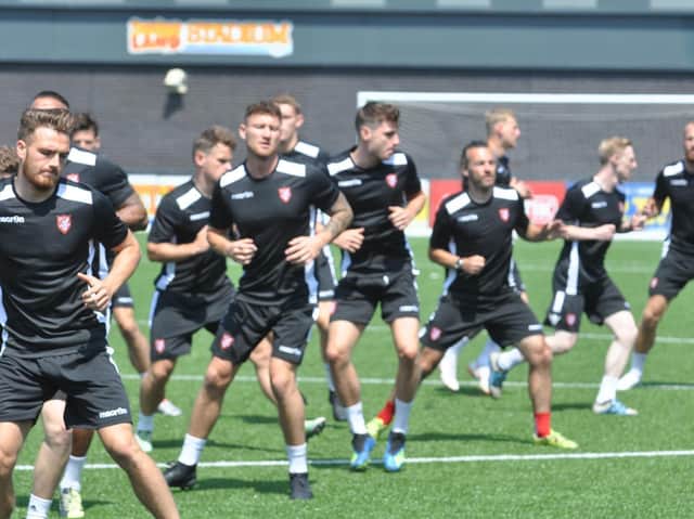 Scarborough Athletic in pre-season training