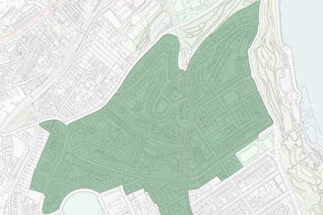 The area of the Scarborough South scheme which aims to improve the quality of private rented accommodation.