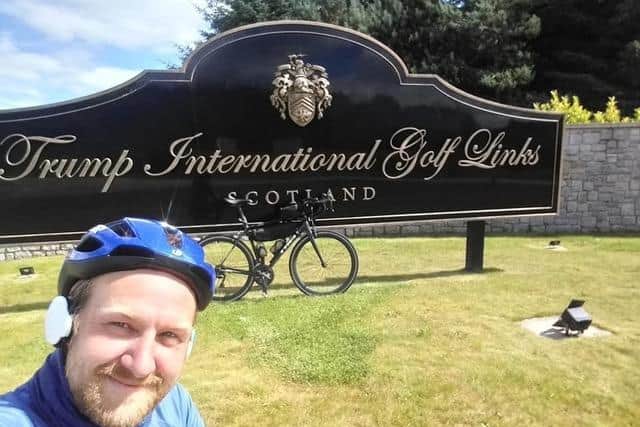 Ryan at Trump International Golf Links in Scotland