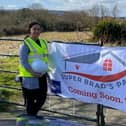 Gemma Lowery at the site