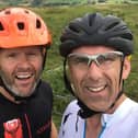 Andy Thorp and Jonny Cochrane are cycling 300 miles to Holy Island from Helmsley.