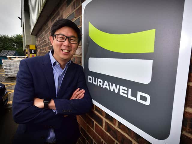 Duraweld MD Mark Yeung at the second factory site