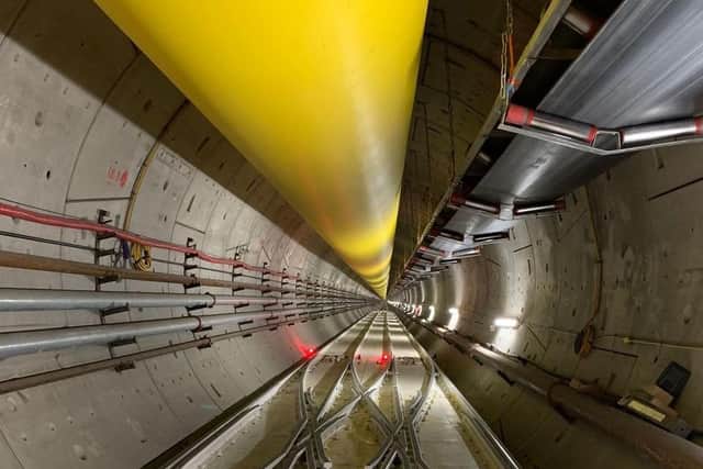 A tunnel at the mine.