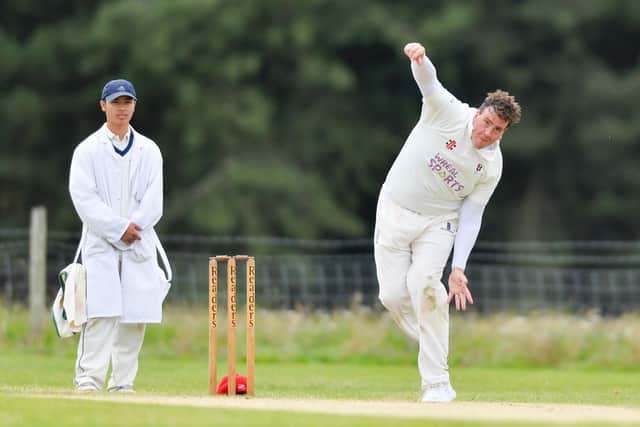 Glaisdale in bowling action. Picture by Will Palmer.