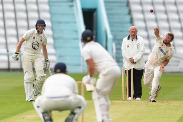 A Bridlington bowler sends down a delivery. PICTURES BY WILL PALMER / MORE AVAILABLE VIA WWW.WILL-PALMER.CO.UK