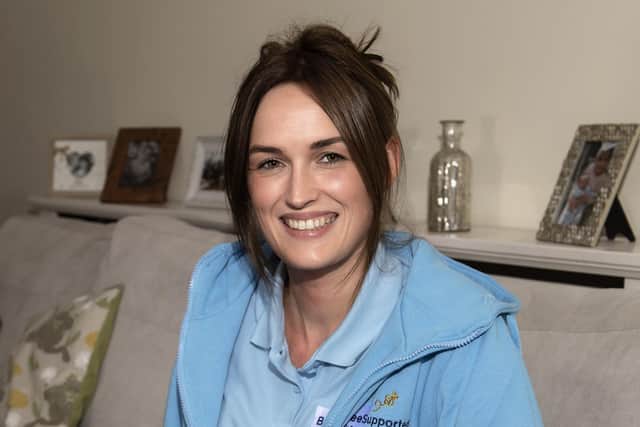 Care worker Yasmin Hilton said Bee Supported can help with a range of things – from simply getting out of bed in the morning to hobbies like baking and gardening, tailored to exactly what people need.