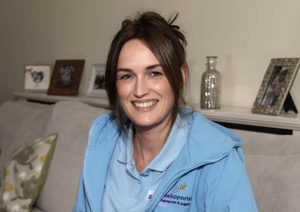 Care worker Yasmin Hilton said Bee Supported can help with a range of things – from simply getting out of bed in the morning to hobbies like baking and gardening, tailored to exactly what people need.