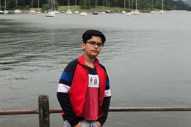Ravi Kacwhawa spent nearly an hour in the water in Scarborough's South Bay