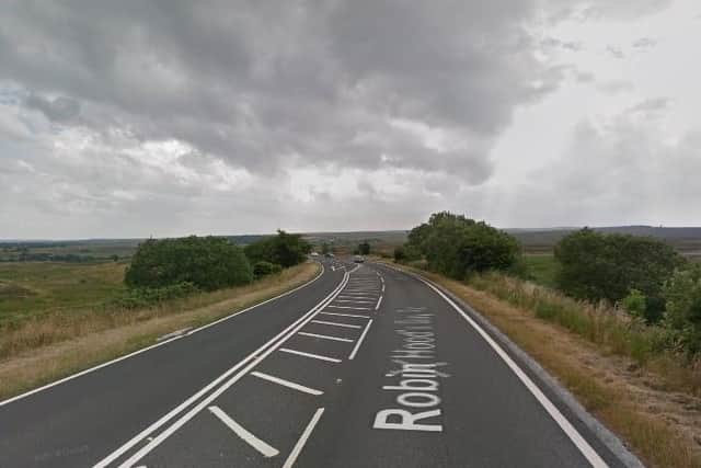 It happened on theA171near to the turning for Robin Hoods Bay. Photo: Google Maps.