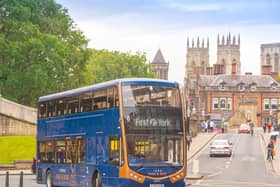 The first of 21 new all-electric double-deckers enter service on the York Park & Ride network, a partnership between First York and City of York Council, starting with the Askham Bar corridor to the south west of the city.Photography by Richard Walker/ImageNorth