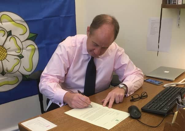 Thirsk and Malton MP Kevin Hollinrake said it has been a hugely challenging and worrying time for businesses. Photo submitted