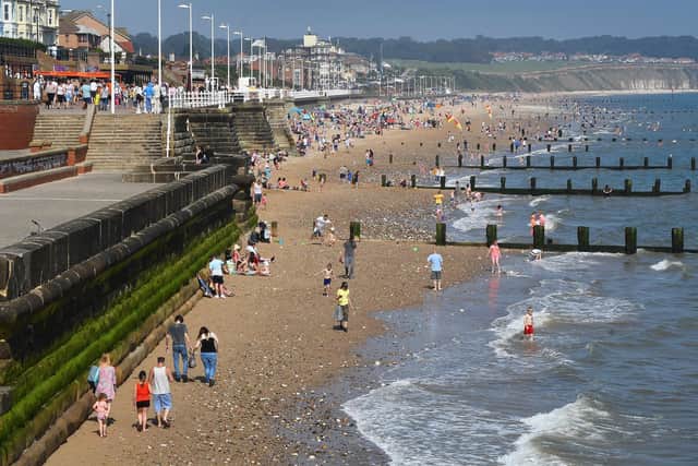 A busy Bridlington beach