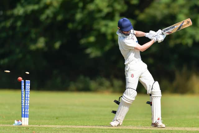 A Snainton batsman is dismissed. Picture by Will Palmer / More images available via www.will-palmer.co.uk