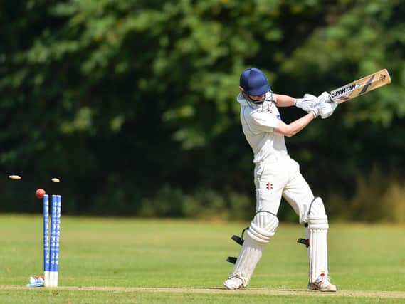 A Snainton batsman is dismissed. Picture by Will Palmer / More images available via www.will-palmer.co.uk