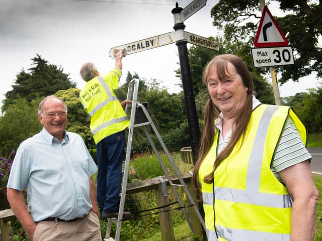 Jools, Reg and Bob out in the community.