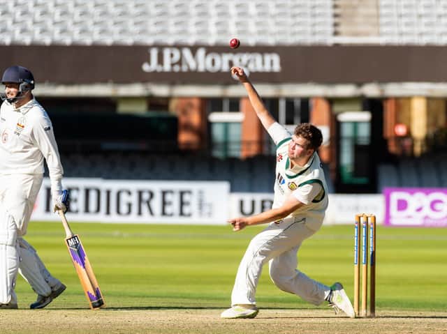 STAR MAN: Tom Norman in action at Lord's. Picture: Will Palmer.