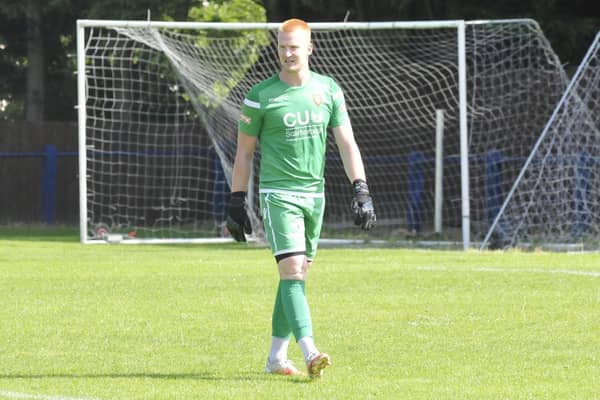 Goalkeeper Lloyd Allinson impressed for Boro. Pictures by Martin Dowey.