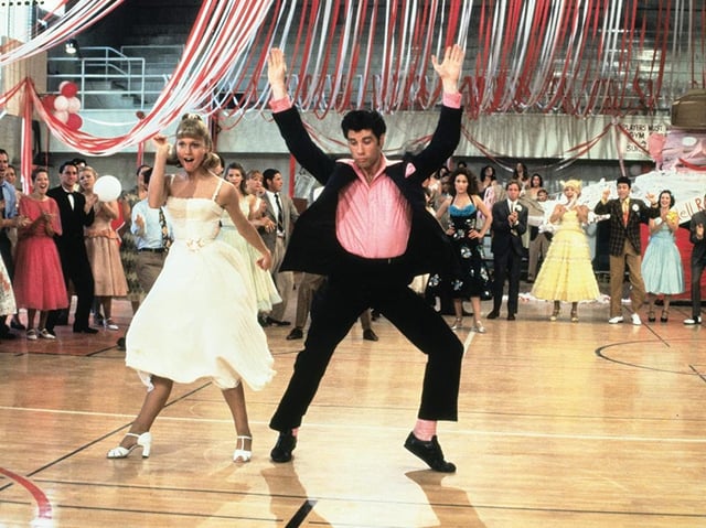 Olivia Newton John and John Travolta in Grease