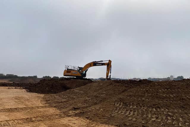 Work underway on the Filey Flood Alleviation Scheme