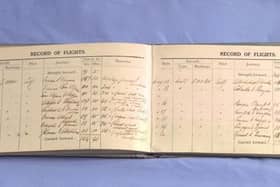 Amy Johnson's log book