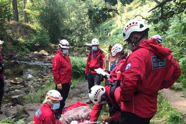 Rescue of the woman on path to Thomason Foss