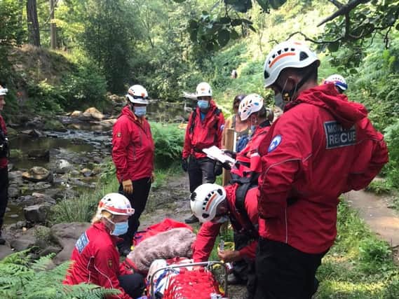Rescue of the woman on path to Thomason Foss