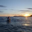 The boat at sunset