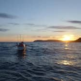 The boat at sunset