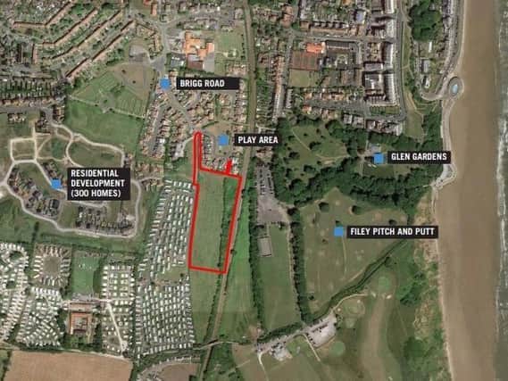 Site of the proposed 42 new homes for Filey.