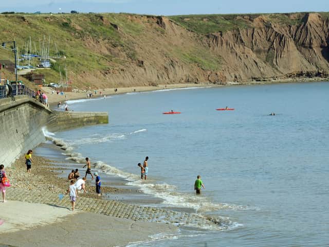 The beach near Coble landing.