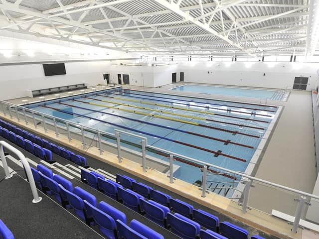 The swimming pool at Scarborough Sports Village