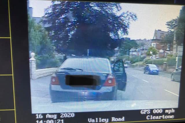 Police stopped this car on Valley Road and arrested the driver on suspicion of drug driving.