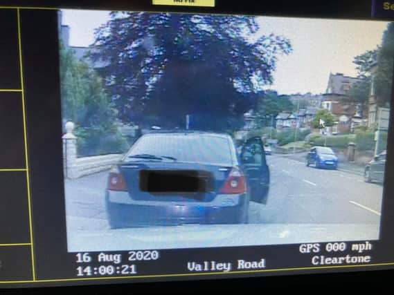 Police stopped this car on Valley Road and arrested the driver on suspicion of drug driving.