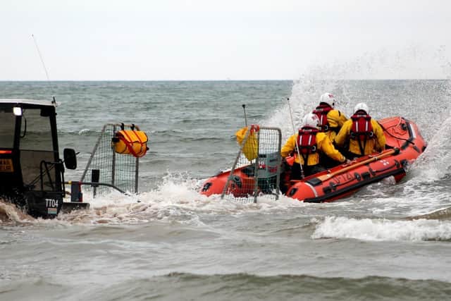 Bridlington and Flamborough lifeboats were sent out to search for a missing diver. Photo by Andew Brompton