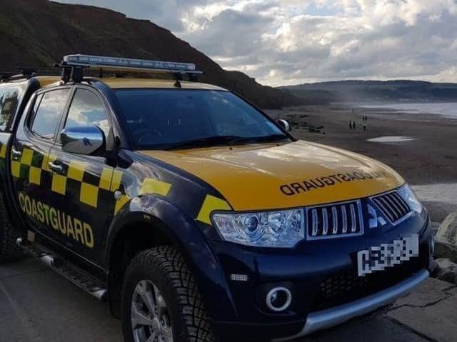 Whitby Coastguard helped a casualty on the Cleveland Way.