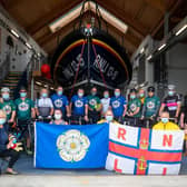 The cyclists raised funds for Scarborough Lifeboat and Motor Neurone Disease.