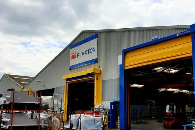 The Plaxton factory at Eastfield, Scarborough.