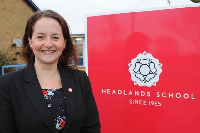Headlands School headteacher Sarah Bone.