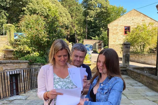 Fyling Hall students pick up their GCSE results.