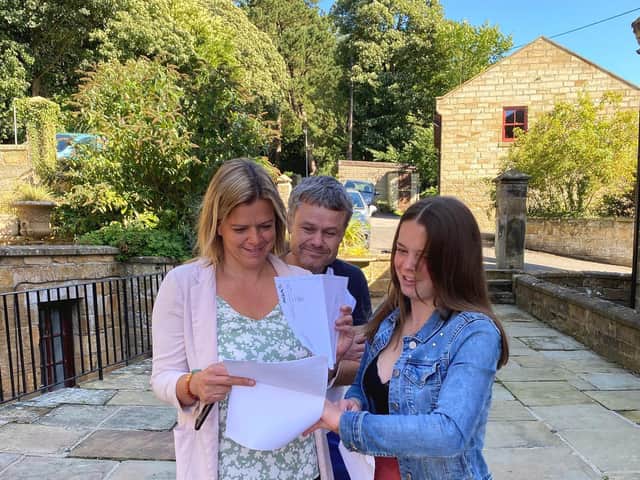 Fyling Hall students pick up their GCSE results.