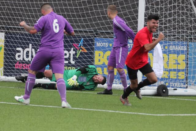 Jack Ramos celebrates levelling the scorers for Itis Itis
PHOTOS BY ALEC COULSON