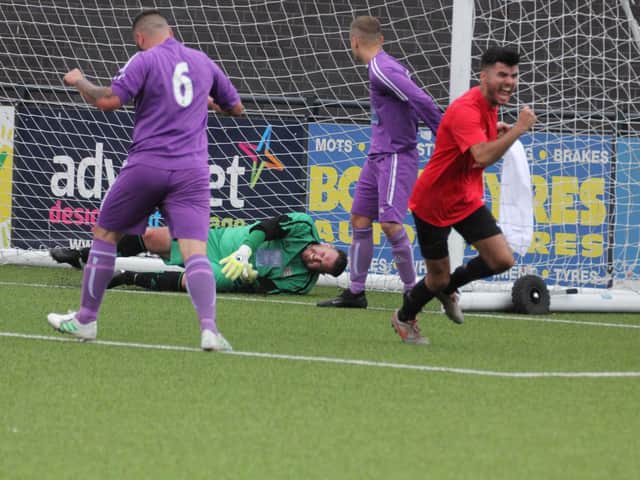 Jack Ramos celebrates levelling the scorers for Itis Itis
PHOTOS BY ALEC COULSON