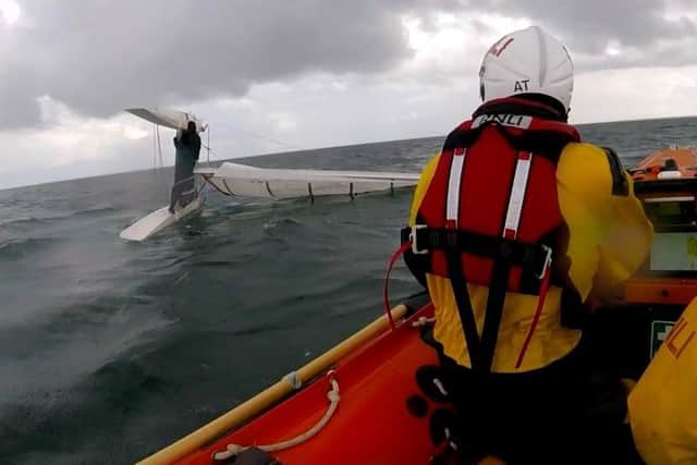 The lifeboat at the scene