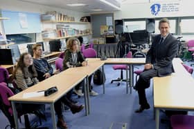 Gavin Williamson visits Scarborough Sixth Form College last year