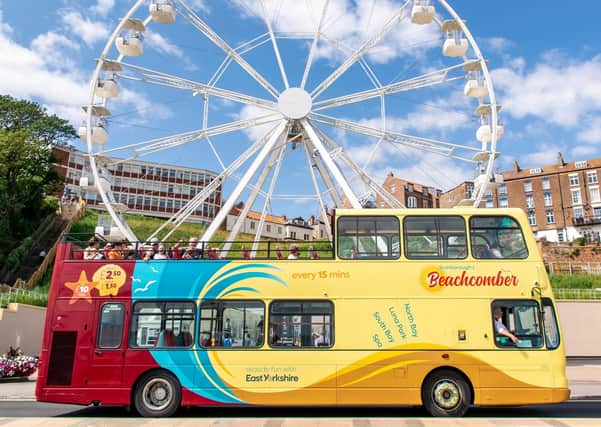 The Beachcomber bus service operates along Scarborough’s seafront.