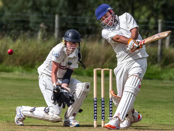 Fylingdales in batting action against Glaisdale in Division A. Picture by Brian Murfield.